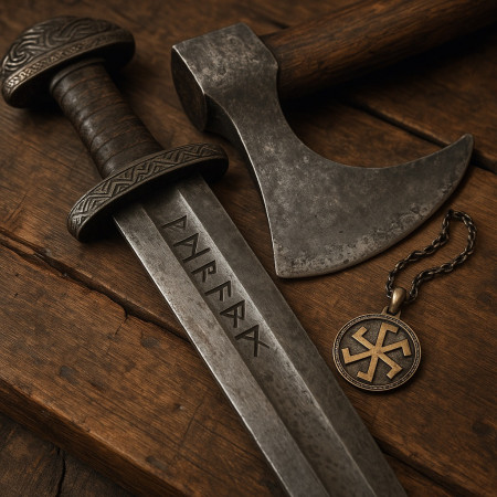 Магия оружия и амулеты с символами богов