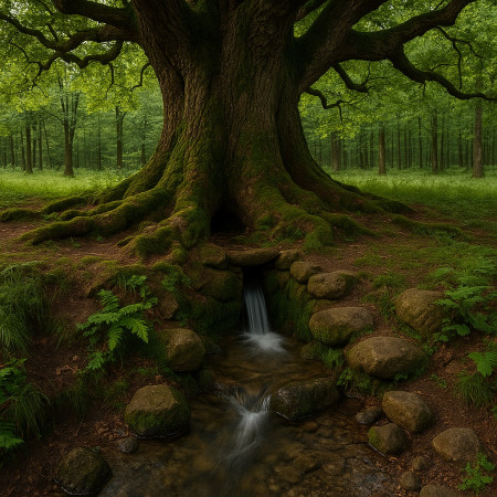 Родники и дубы — места силы или врата в Навь?