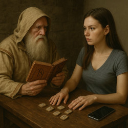 Традиционный мастер руноскриптов против YouTube-гадалки!