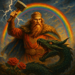 Перун и радуга: символ победы над змеем Перун и радуга: символ победы над змеем