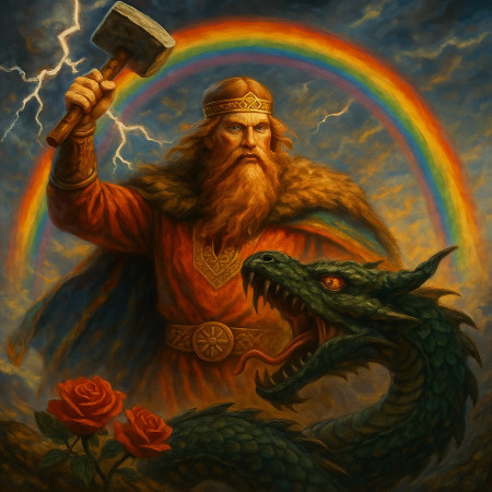 Перун и радуга: символ победы над змеем Перун и радуга: символ победы над змеем