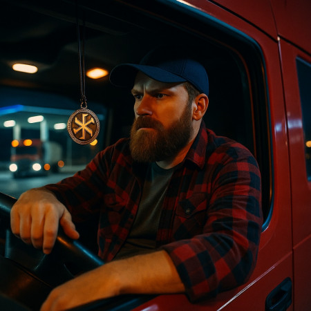 Инфлюенсер на колёсах: дальнобойщики против оберегов с бензоколонки Инфлюенсер на колёсах: дальнобойщики против оберегов с бензоколонки