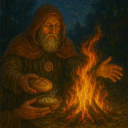 Ритуал над огнём: “жертвование” еды без траты продукта Ритуал над огнём: “жертвование” еды без траты продукта