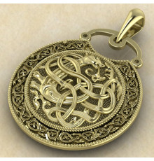 Подвеска Огненная Лисица золото