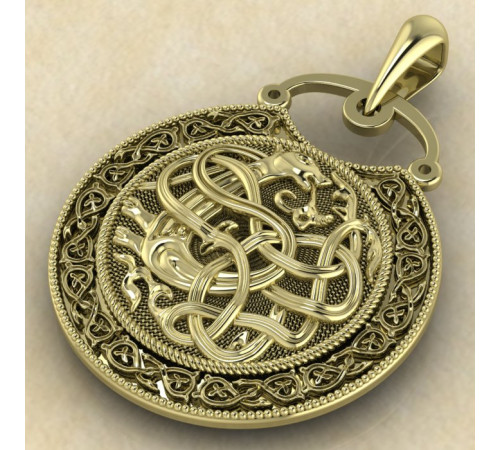 Подвеска Огненная Лисица золото