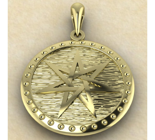 Подвеска Септаграмма золото