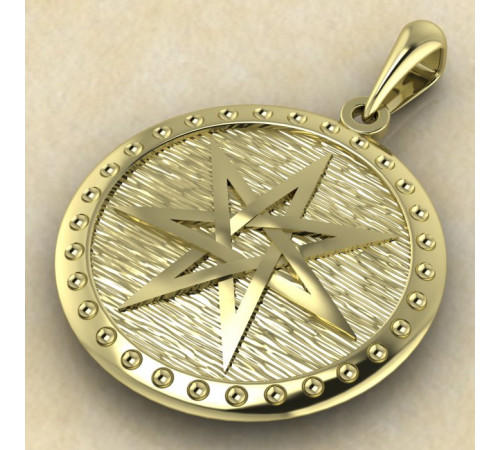 Подвеска Септаграмма золото