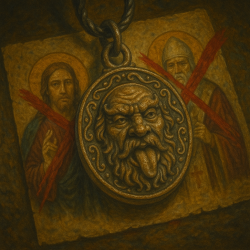 Провокация века: оберег мастерской Брокка, обзывающий божеств Провокация века: оберег мастерской Брокка, обзывающий божеств