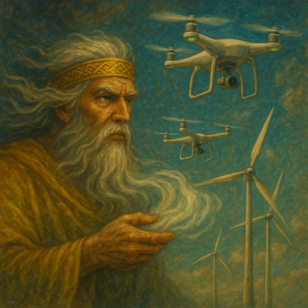 Стрибог и дроны-ветрогенераторы: эволюция воздушного культа