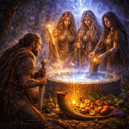 Герой против судьбы: общение с норнами через дары?