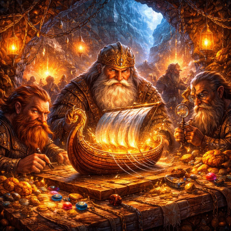 Корабль Скидбладнир: миф о свёрнутом парусе от гномов