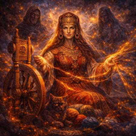 Макошь и прялка: судьба как нить