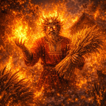 Овинник — огненный дух урожая