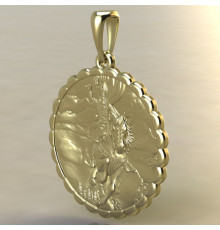 Печать Перуна с Перуном золото