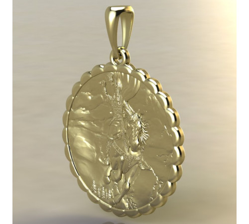 Печать Перуна с Перуном золото