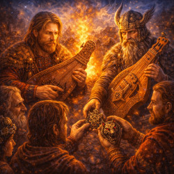 Ритуальная роль гусляров-скальдов: они тоже дарили амулеты?