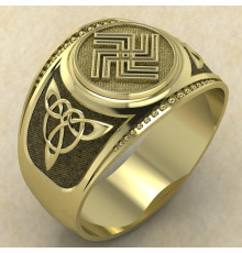 Печатка Небесный вепрь золото