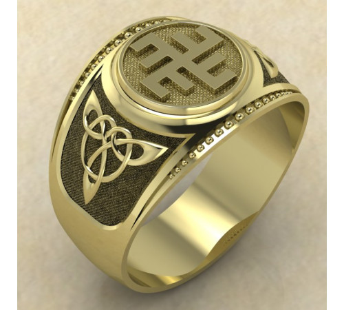 Печатка Небесный крест золото