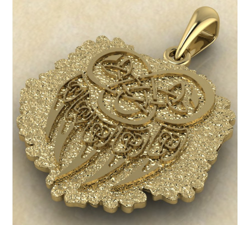 Печать Велеса - медведь в дубовых листьях золото