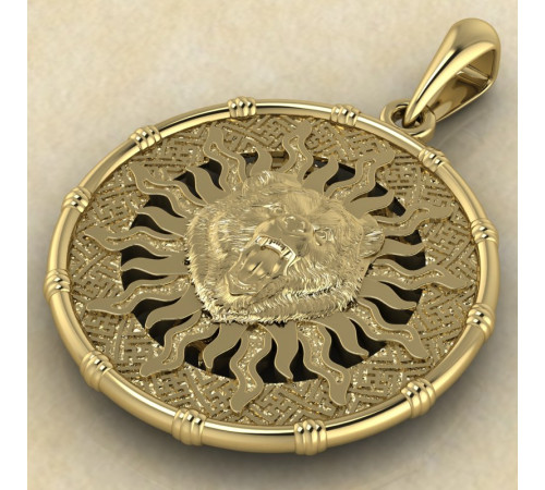 Печать Велеса медведь золото