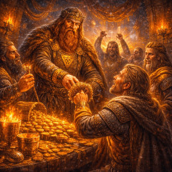 Браслеты-награды: как саги описывают выдачу золота дружинникам