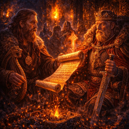 Дар королю–«скальдический стих»: литературный оберег?