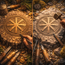 Почему Коловрат вырезали только на дереве или камне