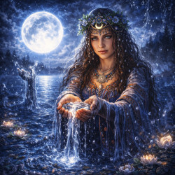 Почему Макошь связана с водой и луной