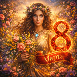 Поздравление с 8 марта для сильных женщин