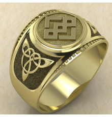 Печатка Громовик летящий золото