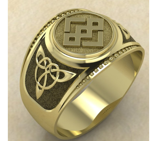 Печатка Громовик летящий золото