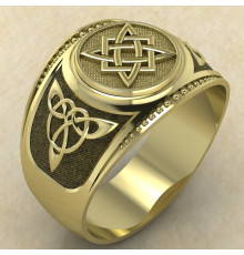 Печатка Звезда Руси золото