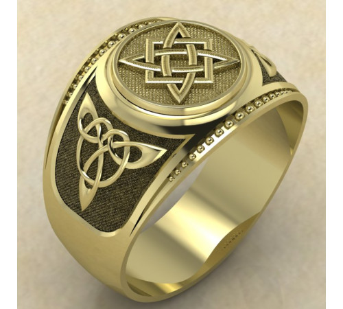 Печатка Звезда Руси золото