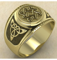 Печатка Звезда Лады золото