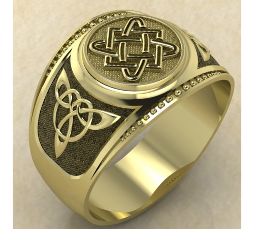 Печатка Звезда Лады золото