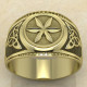 Печатка Колесо Перуна золото