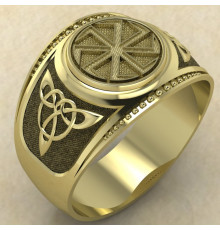 Печатка Коловрат посолонь золото