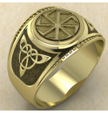 Печатка Коловрат противосолонь золото