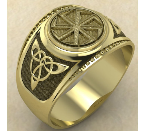 Печатка Коловрат противосолонь золото