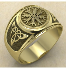 Печатка Шлем Ужаса золото