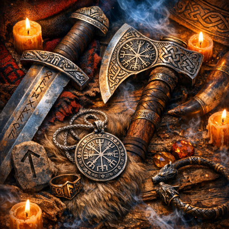 Рунические символы на оружии и украшениях