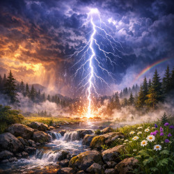 Почему гром очищает землю?