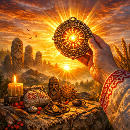 Как славяне заряжали обереги солнцем