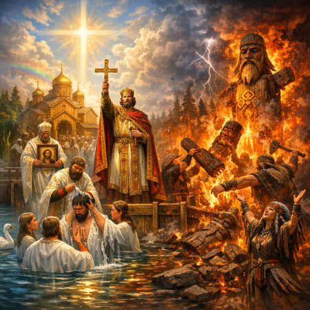 Крещение Руси: обращение к вере или разгром старого мира