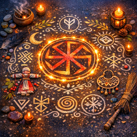 Языческая магия в городе: обереги мастерской Брокка на асфальте