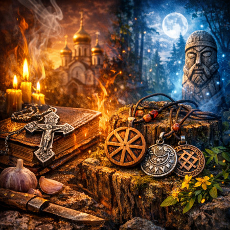 Почему славянские обереги сильнее церковных крестов