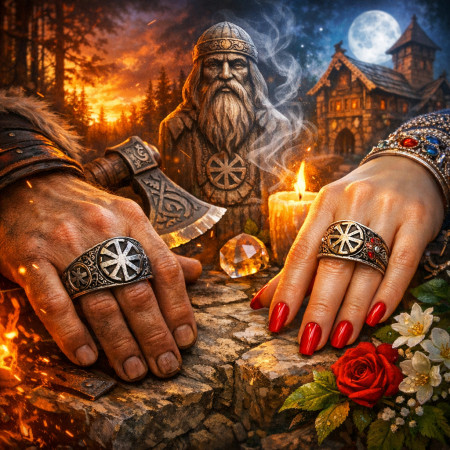 Что означает кольцо с Коловратом — для мужчины и для женщины