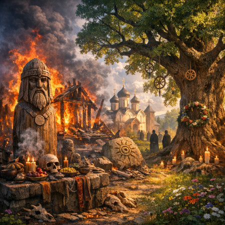 Почему церковь разрушала капища, но не трогала дубы?