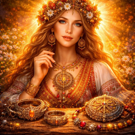 Коловрат в женских украшениях — оберег от разрушения рода