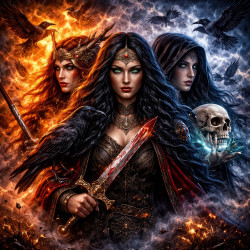 Морриган: легенда о трёхликой войне и её символика в сагах